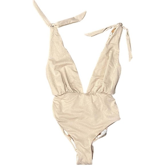 MAAJI Nacar Faena Metallic One-Piece Swimsuit (XS) - Picture 2 of 6